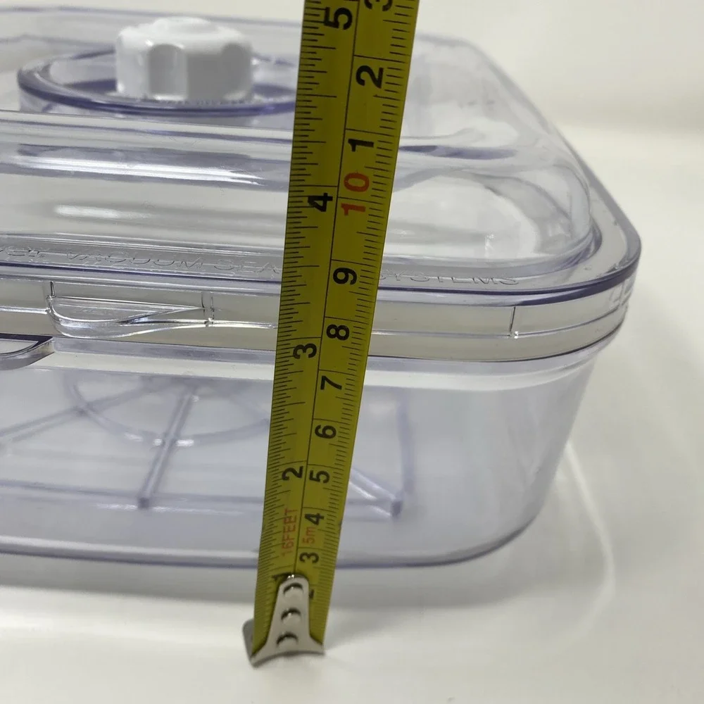 FoodSaver 2.25 Qt Square Vacuum Seal Marinating Canister Clear - Great Condition